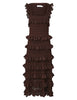 HYPNOTIC LACE FRILL MIDI DRESS