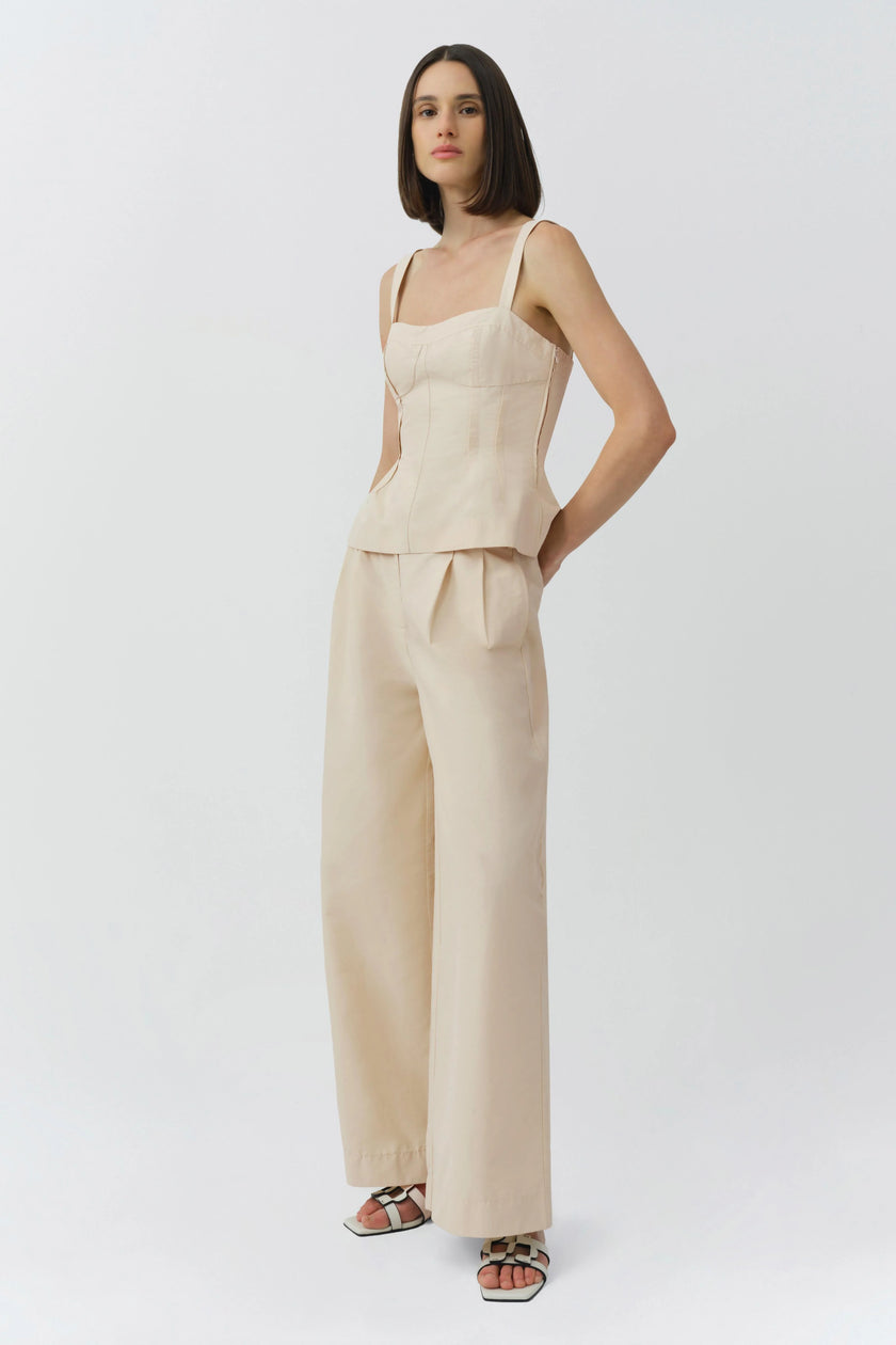LEROY PLEATED WIDE LEG PANT