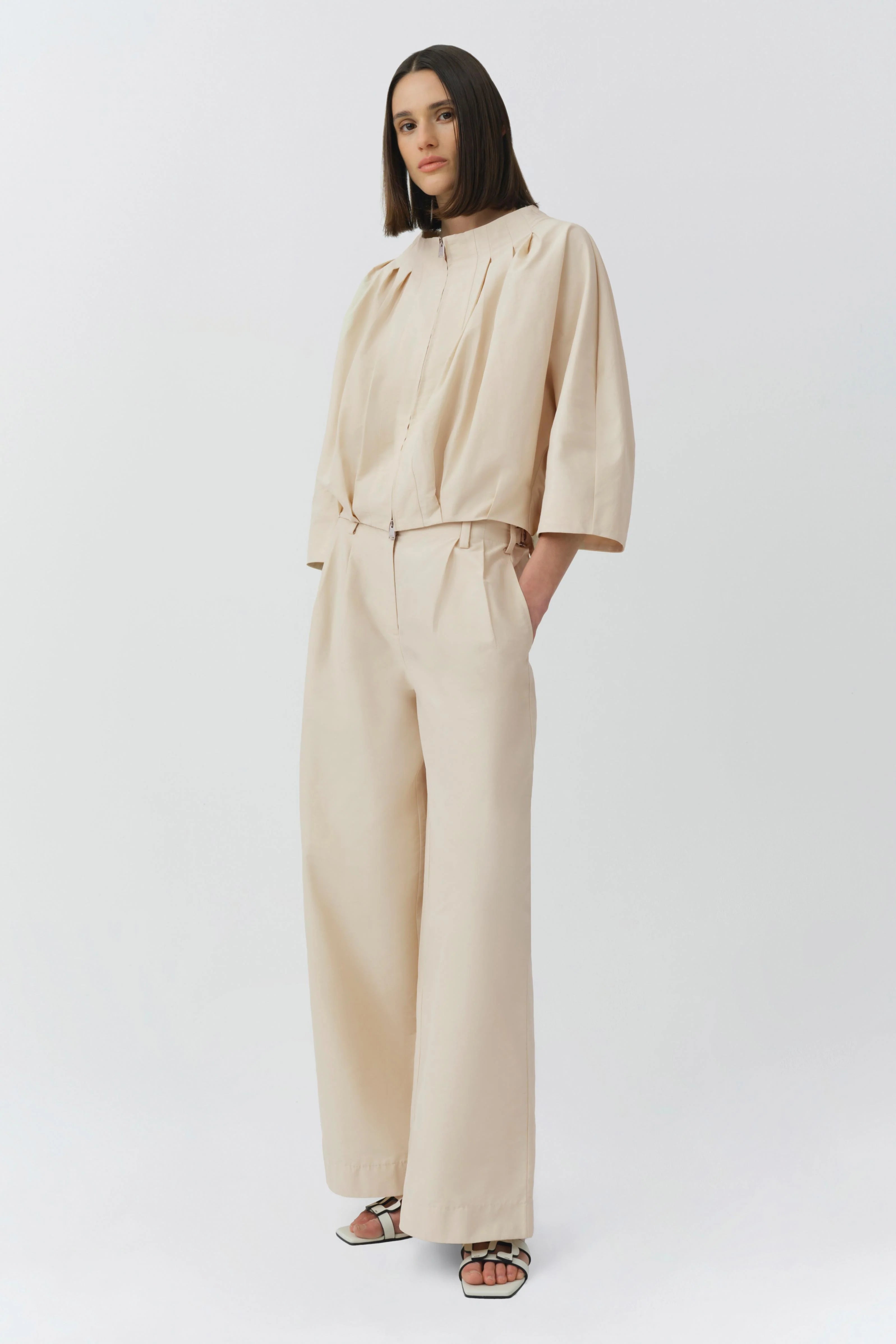 LEROY PLEATED WIDE LEG PANT