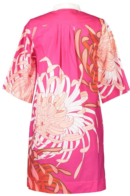 JACKALYN RED DAHLIA PRINT DRESS