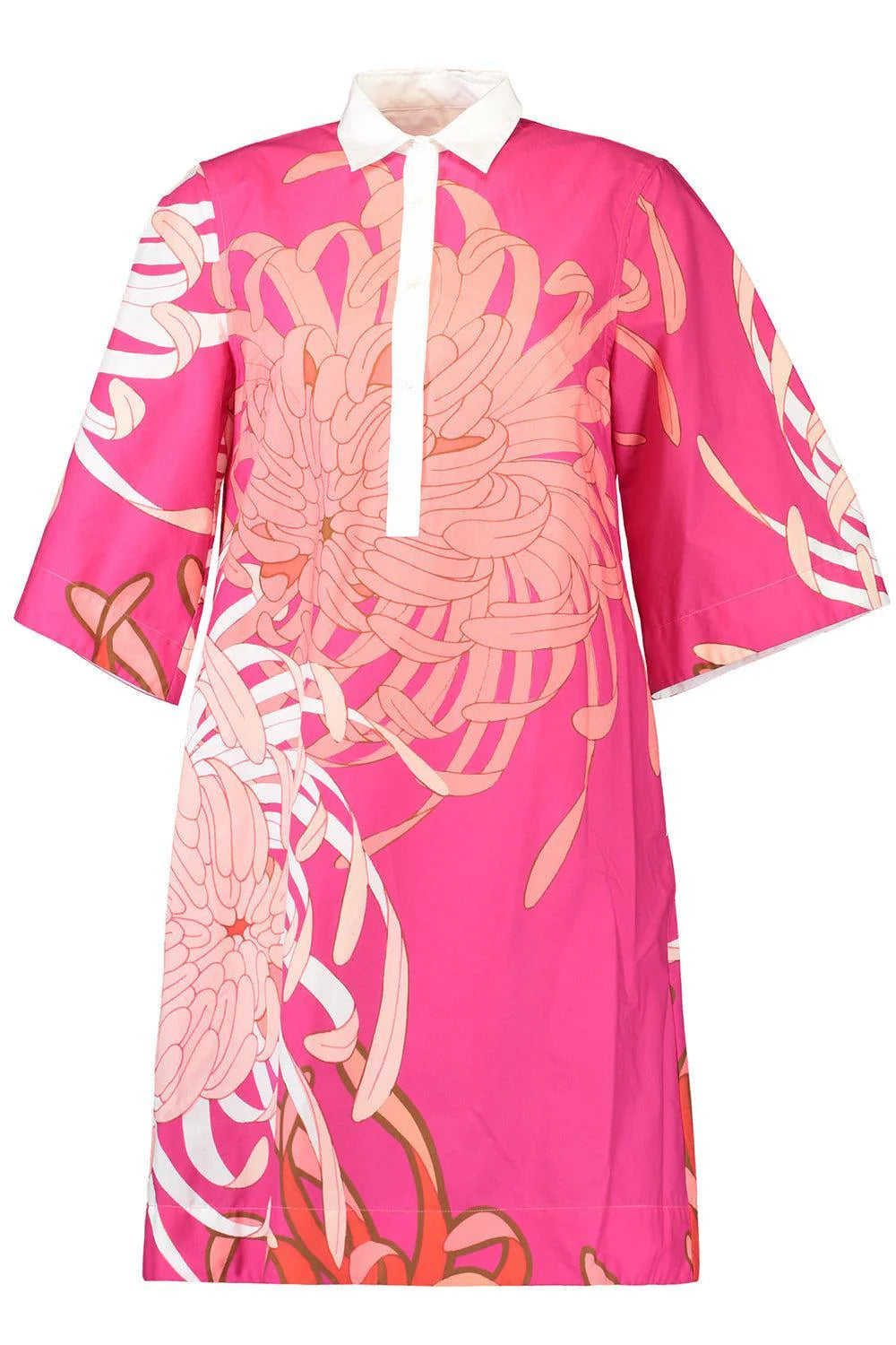 JACKALYN RED DAHLIA PRINT DRESS