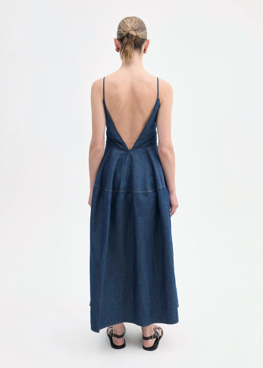 CAMISOLE DRESS IN CHAMBRAY