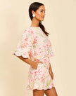 CHARLIZE SCALLOP TOP ON ROSE VINES