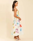 SUGARCANE MIDI DRESS IN GARDEN MUSE