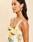 SUGARCANE MIDI DRESS IN GARDEN MUSE