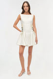 CALILLY FLORAL JACQUARD MINI DRESS