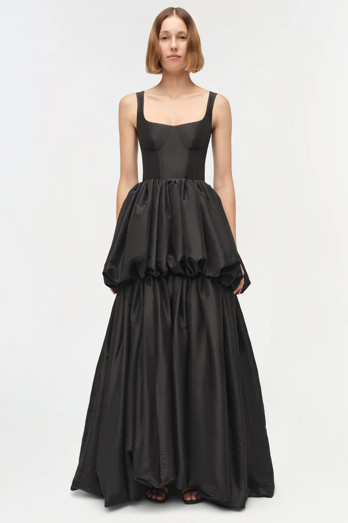 TABITHA TAFFETA TIERED BUBBLE DRESS