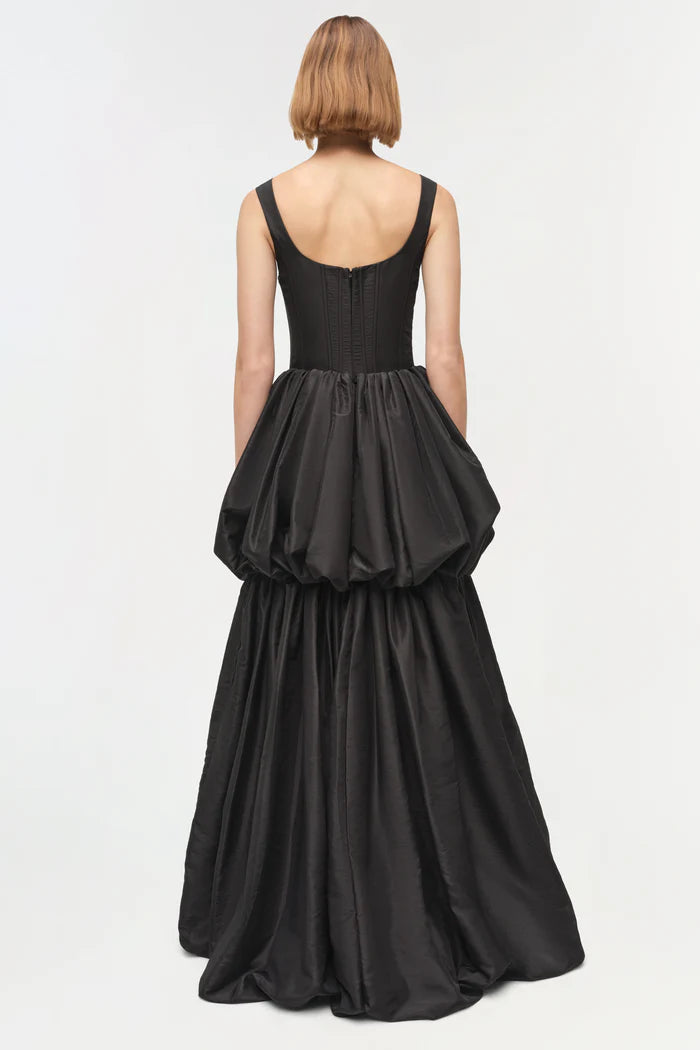 TABITHA TAFFETA TIERED BUBBLE DRESS