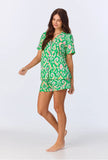 SHORT SLEEVE CLASSIC SHORTY STRETCH JERSEY PJ SET