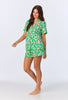 SHORT SLEEVE CLASSIC SHORTY STRETCH JERSEY PJ SET