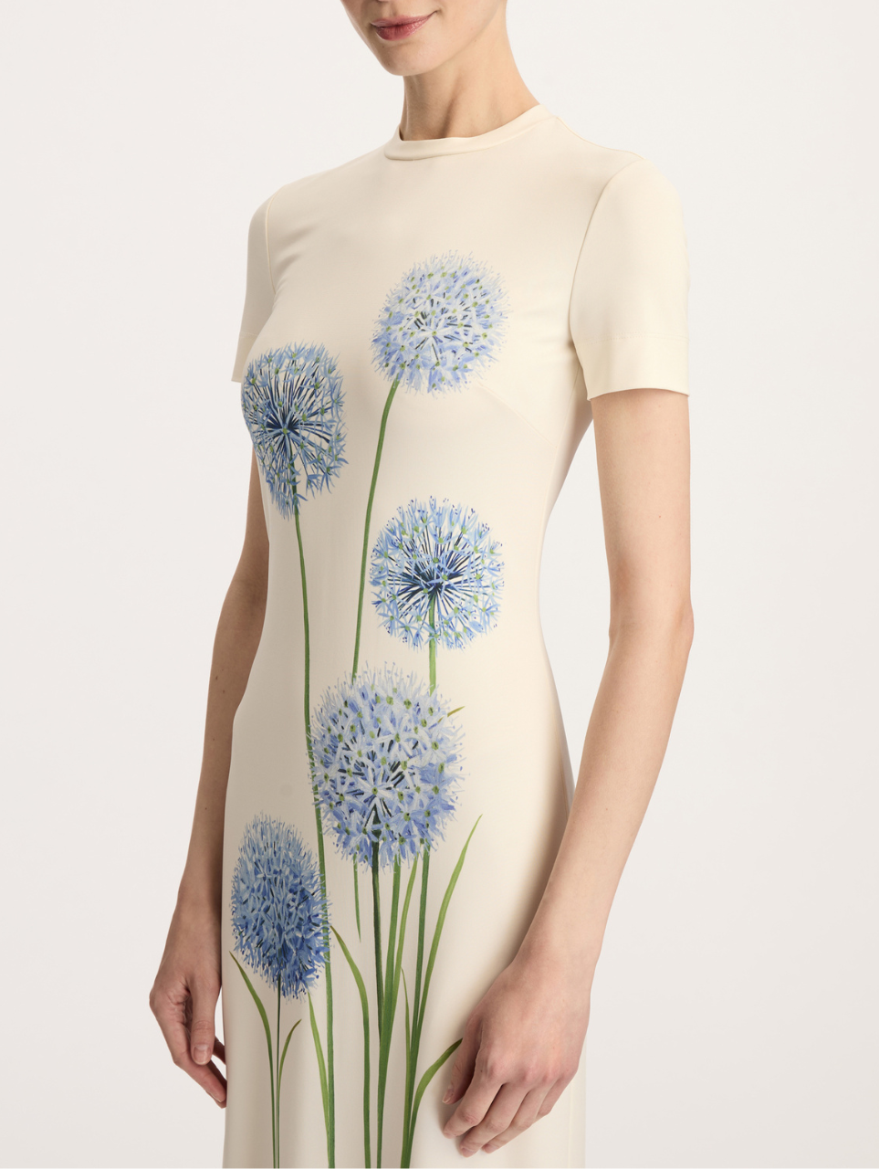 SHORT SLEEVE ALLIUMS JERSEY DRESS