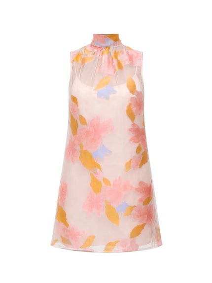 AKBEE MINI DRESS SPRING DAY JACQUARD