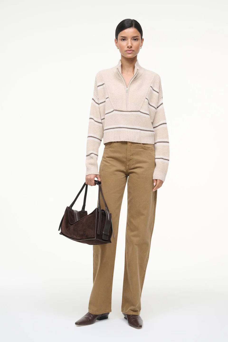 CROPPED HAMPTON CASHMERE SWEATER