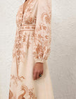 INDRA PLUNGE MIDI DRESS