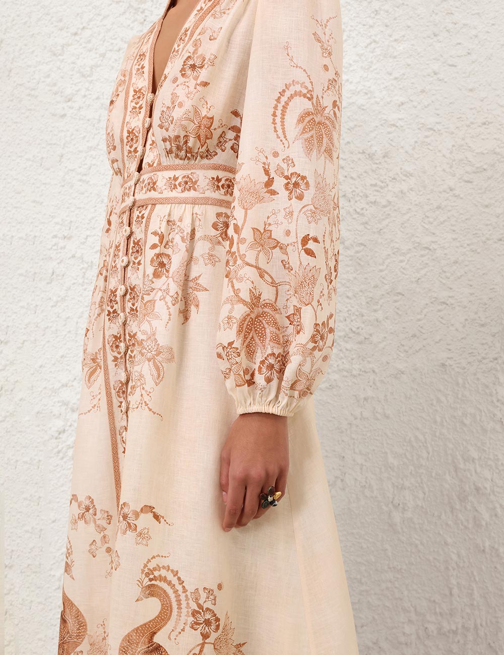 INDRA PLUNGE MIDI DRESS