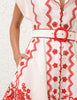 LUCKY EMBROIDERED MINI DRESS