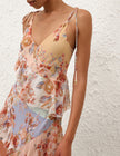 AWAKEN FRILLED SLIP DRESS