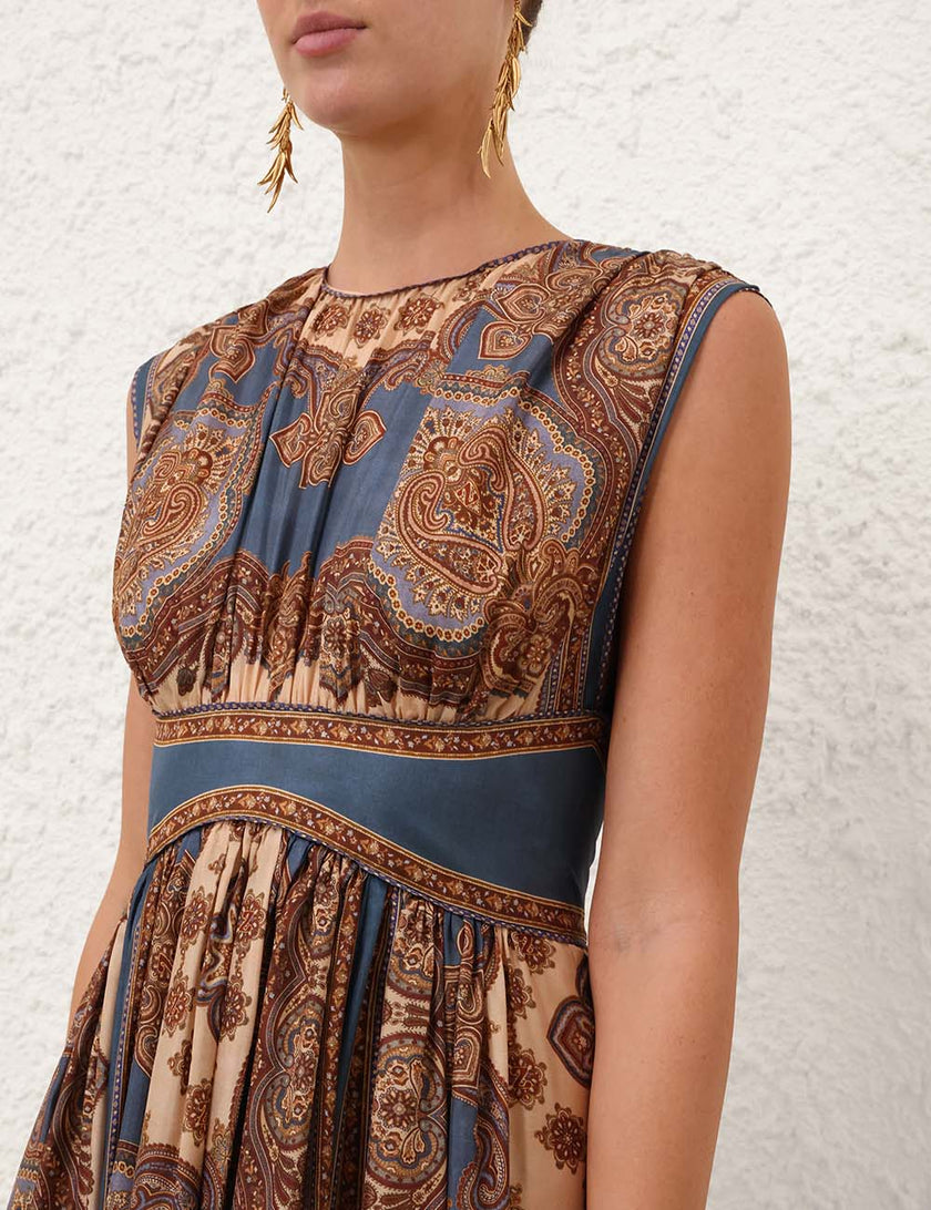 MAHON WAISTED MAXI DRESS
