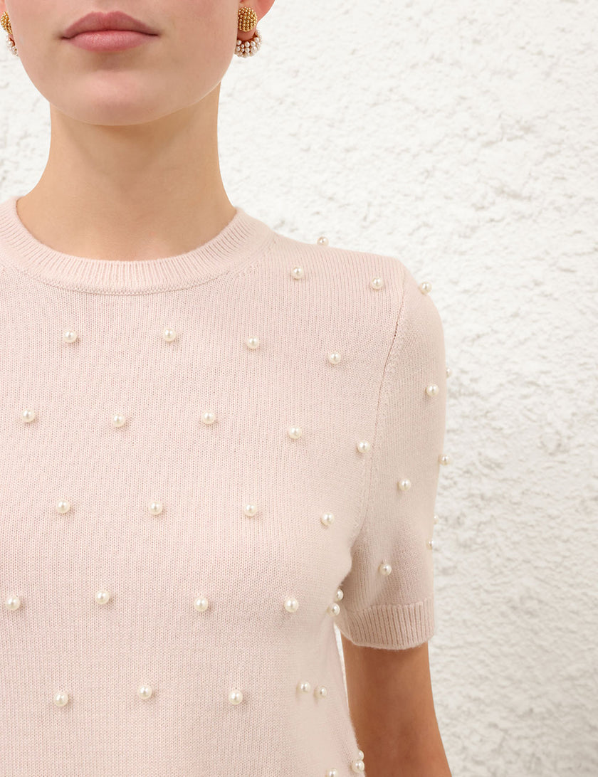 HYPNOTIC BEADED KNIT TEE