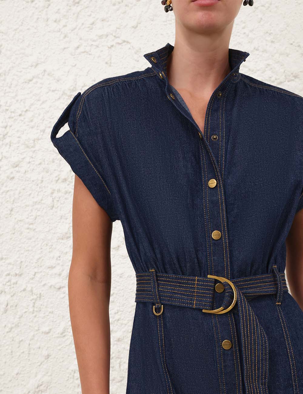 DENIM MIDI DRESS