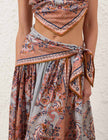 ASTER SCARF MIDI SKIRT