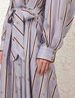 EMBLEM TUCK MIDI DRESS