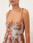 ASTER CORSET MIDI DRESS