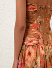 MAHON TIE FRONT MIDI DRESS