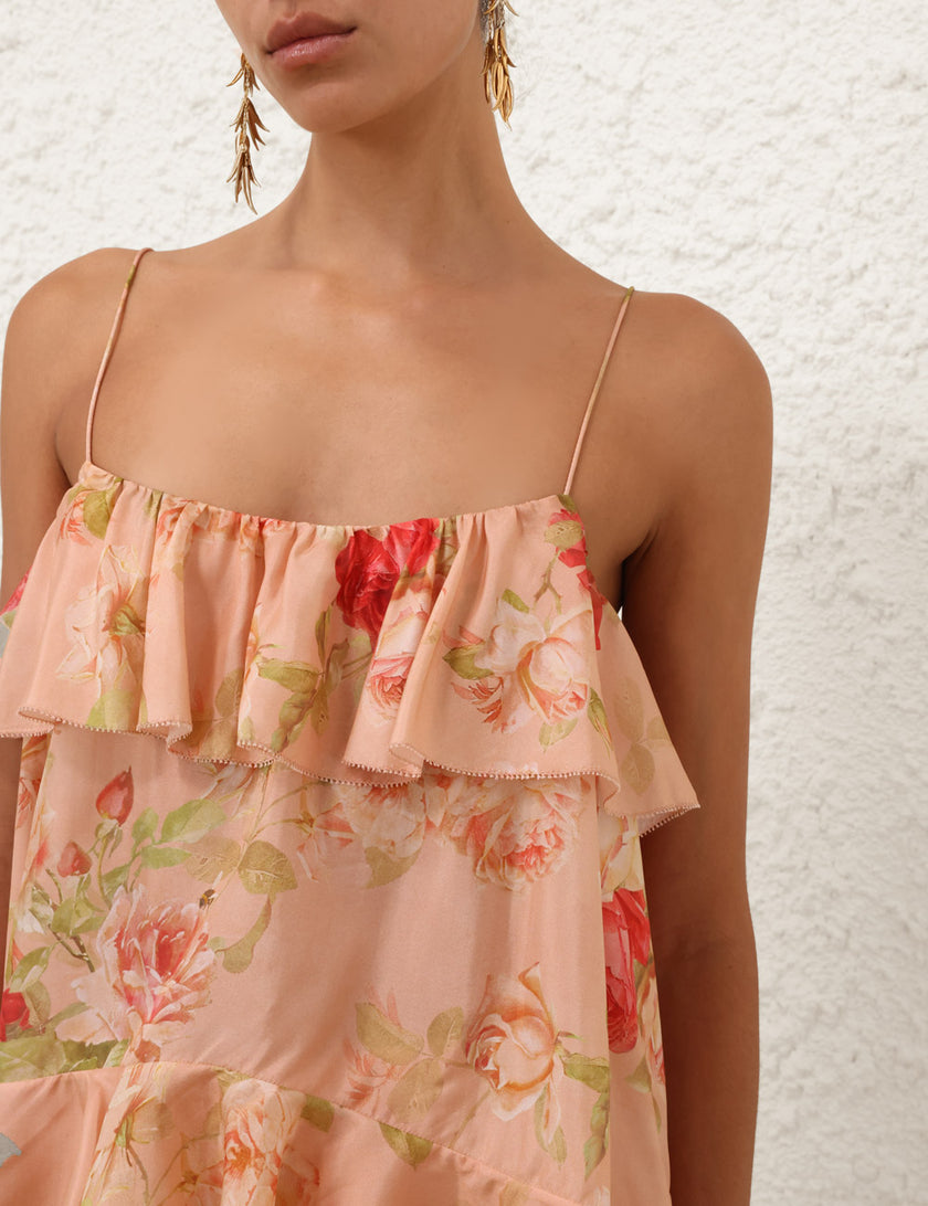 ROSELIGHT FRILL CAMI TOP