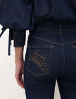 SLIM FLARE JEAN IN HARBOUR BLUE