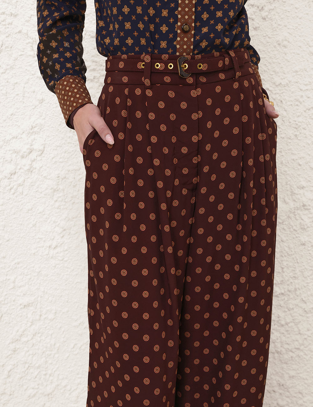 PYJAMA PANT IN MULTI GEO PRINT