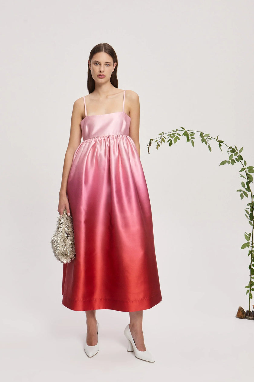INEZ OMBRE MIDI DRESS