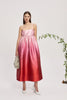 INEZ OMBRE MIDI DRESS
