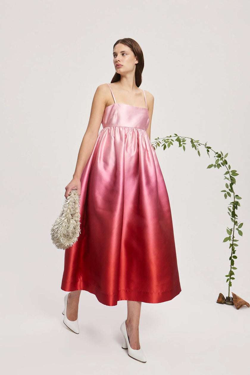 INEZ OMBRE MIDI DRESS