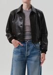 LOLA BOMBER RECYCLED LEATHER