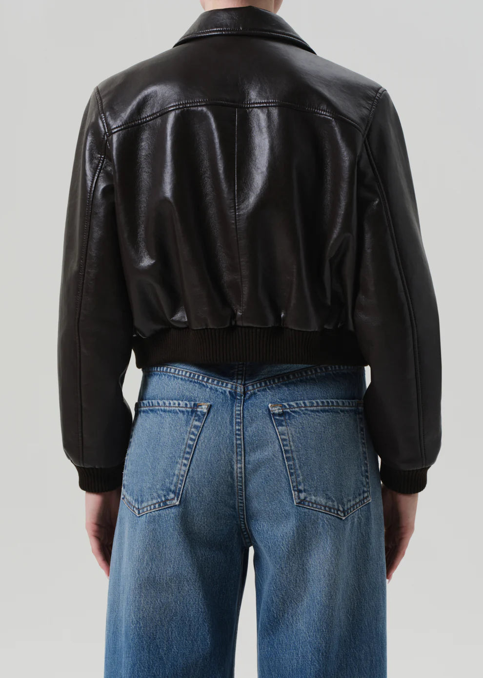 LOLA BOMBER RECYCLED LEATHER