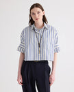 NEXT EX SHIRT IN MENS STRIPE ON SUPERFINE POPLIN