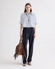NEXT EX SHIRT IN MENS STRIPE ON SUPERFINE POPLIN