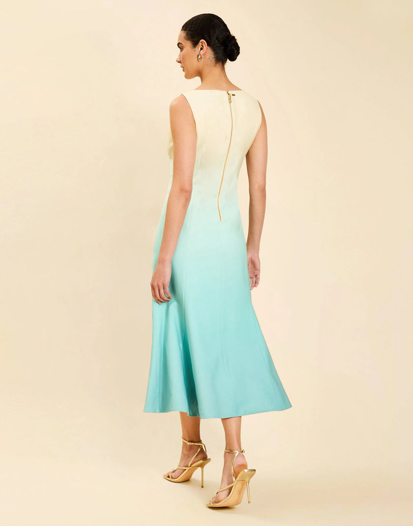 SUNNYSIDE CONVERTIBLE MIDI DRESS IN TUSCAN DAYDREAMING