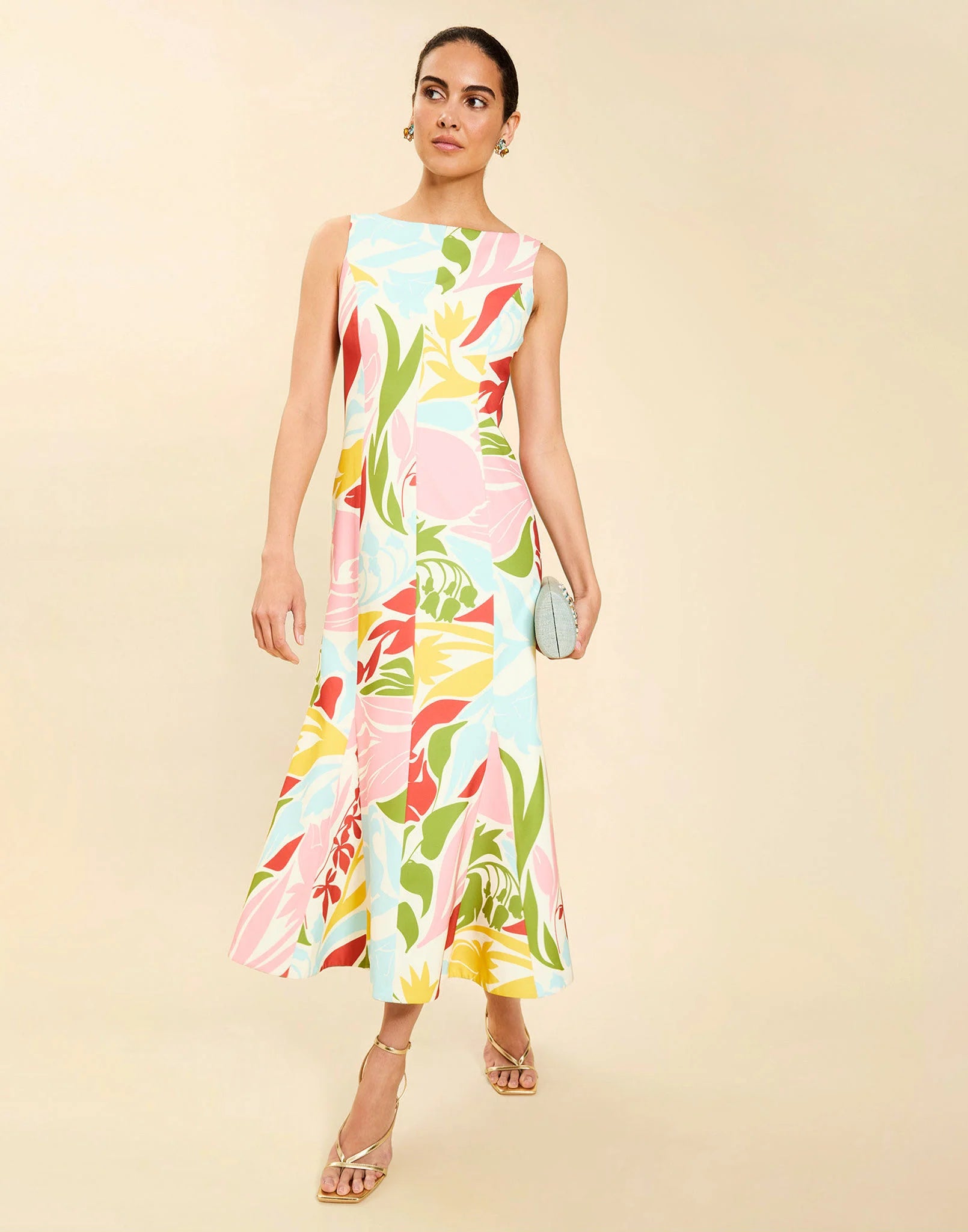 SUNNYSIDE CONVERTIBLE MIDI DRESS IN TUSCAN DAYDREAMING