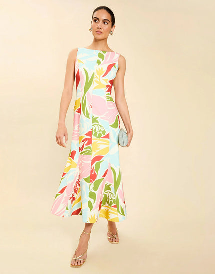 SUNNYSIDE CONVERTIBLE MIDI DRESS IN TUSCAN DAYDREAMING