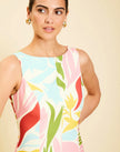SUNNYSIDE CONVERTIBLE MIDI DRESS IN TUSCAN DAYDREAMING