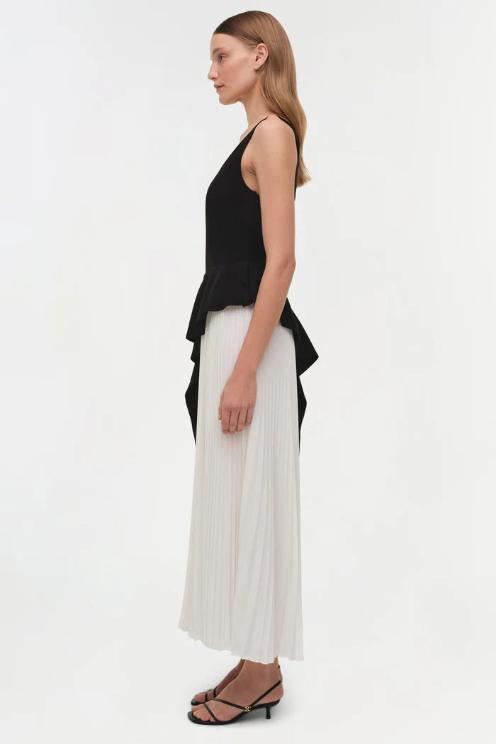 ZAYLA PLEATED MIDI DRESS