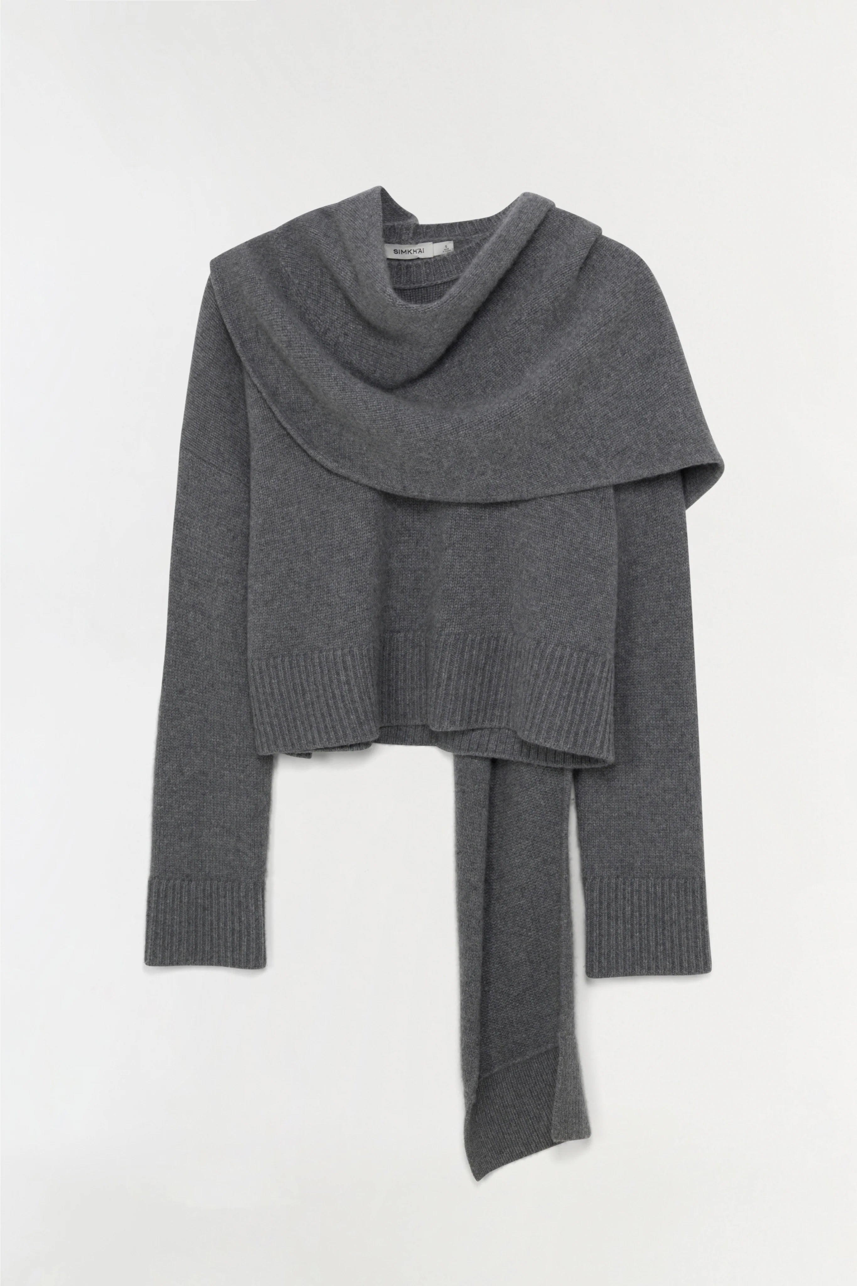 ELSON WOOL CASHMERE SCARF SWEATER