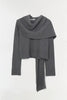 ELSON WOOL CASHMERE SCARF SWEATER