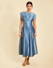 QUINN MIDI DRESS IN LAPIS