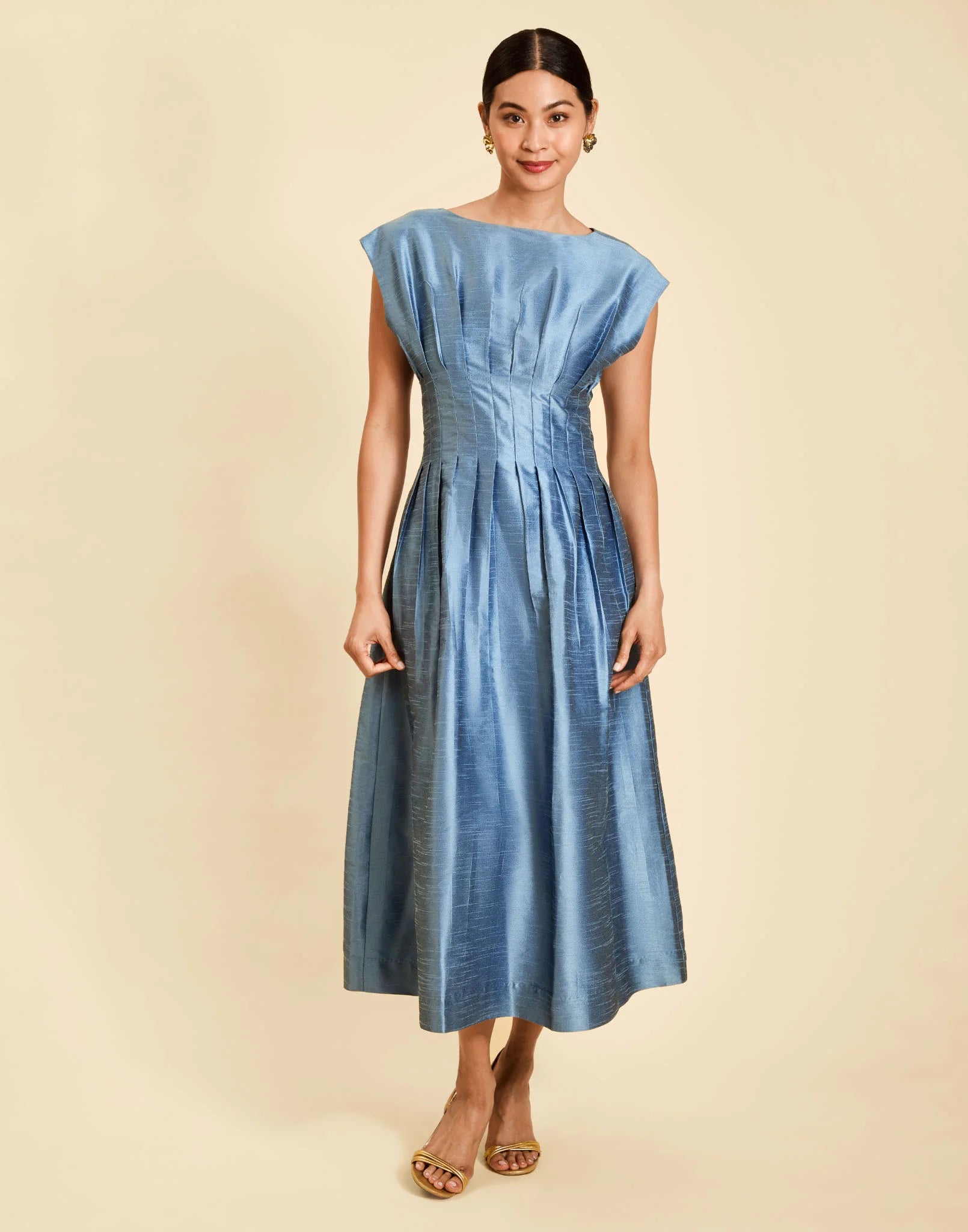 QUINN MIDI DRESS IN LAPIS