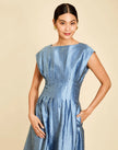 QUINN MIDI DRESS IN LAPIS