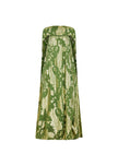 PIETRO CONVERTIBLE CAPE GOWN IN GREEN METALLIC CAFTAN