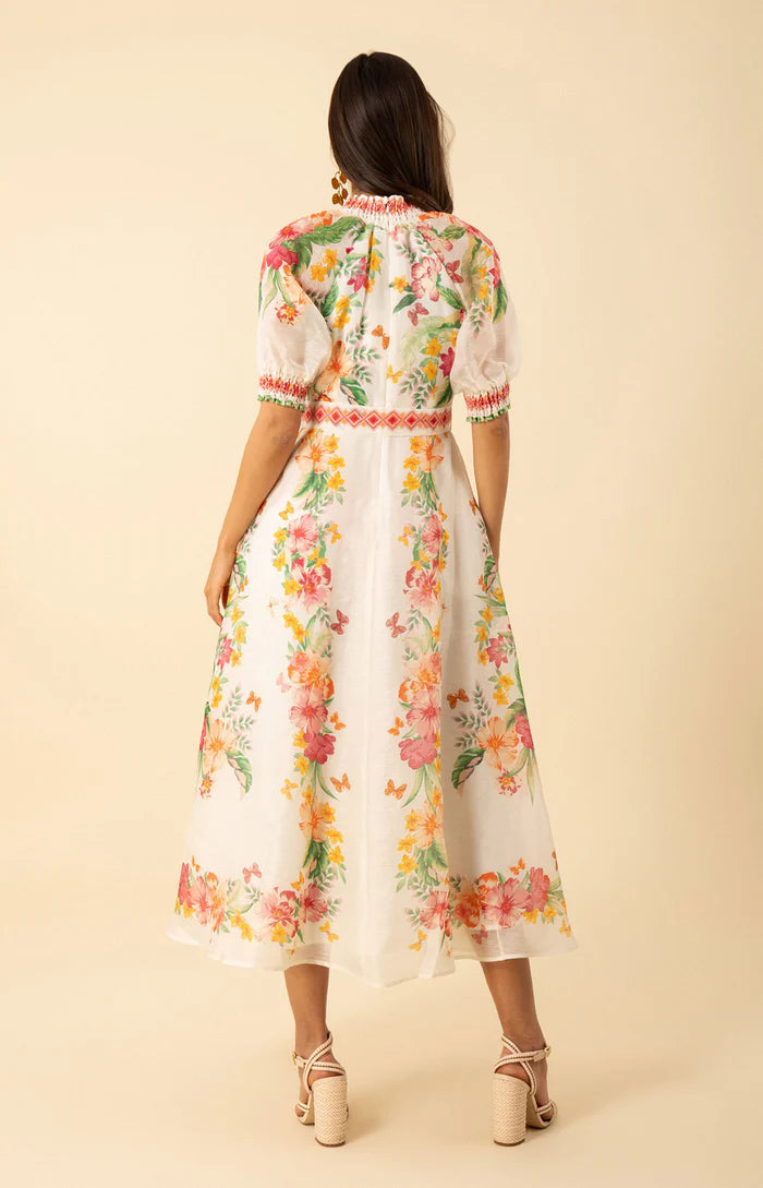 ALAIYA ORGANZA MAXI DRESS